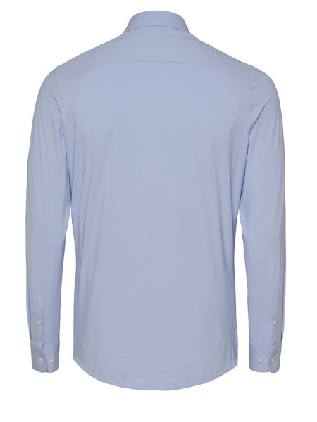 PURE Extra Slim Fit Hemd Mittelblau Haifisch Jersey