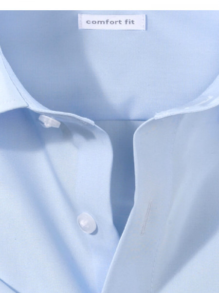 OLYMP Comfort Fit Hemd Hellblau New Kent Popeline - Ansicht 1