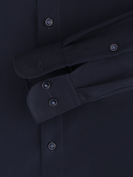 CASAMODA Comfort Fit Hemd Dunkelblau Kent Struktur - Ansicht 2