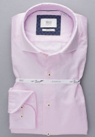 Eterna Hemd SLIM FIT TWILL rosa mit Hai Kragen in schmaler Schnittform