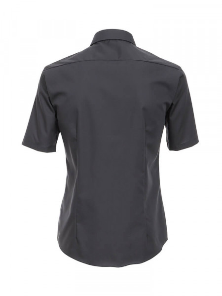 VENTI Regular Fit Hemd Anthrazit Kent Popeline