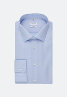 Seidensticker Hemd EXTRA SLIM STRUKTUR hellblau mit Business Kent Kragen in super schmaler Schnittform
