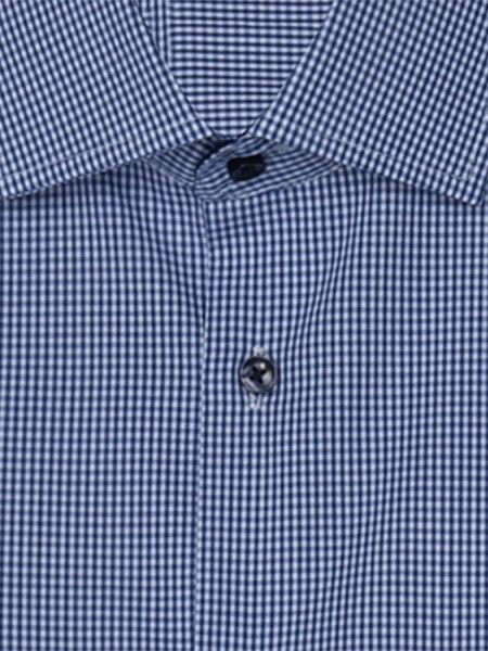 SEIDENSTICKER Regular Fit Hemd Mittelblau Business Kent Popeline - Ansicht 1