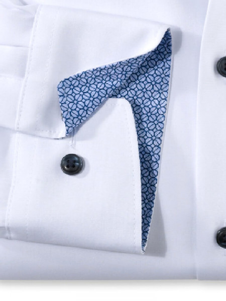 OLYMP Comfort Fit Hemd Weiß New Kent Popeline - Ansicht 2