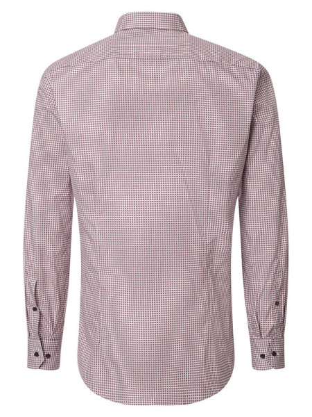 VENTI Regular Fit Hemd Rot Kent Popeline