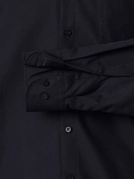 VENTI Comfort Fit Hemd Schwarz Kent Popeline - Ansicht 2