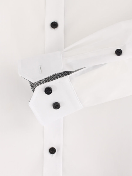 VENTI Slim Fit Hemd Weiß Kent Easy Care  - Ansicht 2