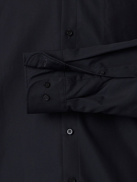 VENTI Comfort Fit Hemd Schwarz Kent Twill - Ansicht 2