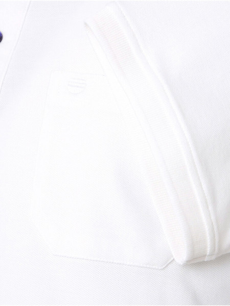 REDMOND Poloshirt Weiß Piqué - Ansicht 2