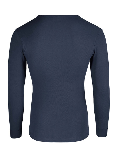 HUBER Regular Fit Marine Feinripp