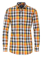 Redmond Hemd REGULAR FIT TWILL gelb mit Button Down Kragen in klassischer Schnittform