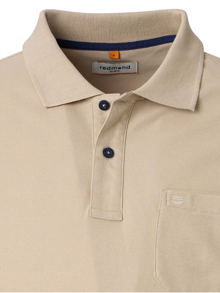 REDMOND Poloshirt Hellbeige Piqué - Ansicht 1