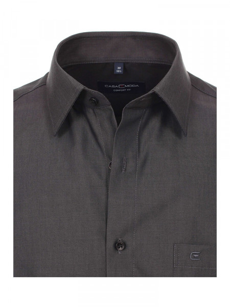 CASAMODA Comfort Fit Hemd Anthrazit Kent Popeline - Ansicht 1