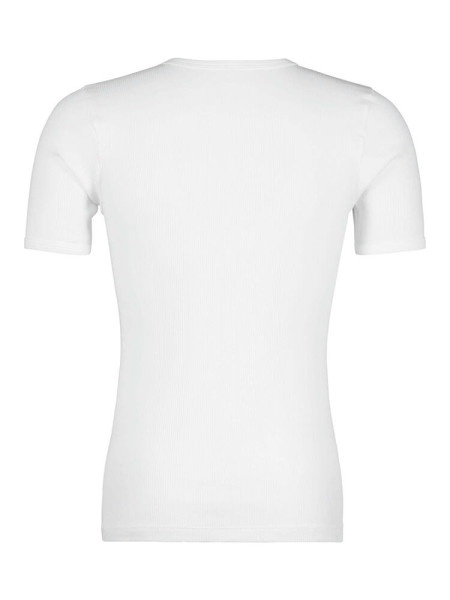 HUBER Regular Fit Weiß Doppelrippenstich - Ansicht 2