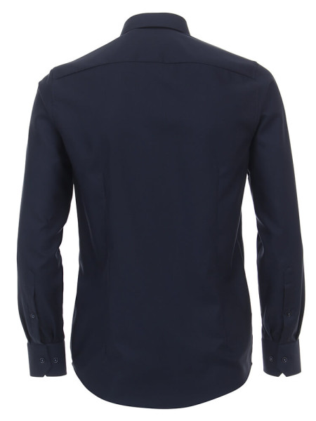 VENTI Regular Fit Hemd Dunkelblau Kent Struktur