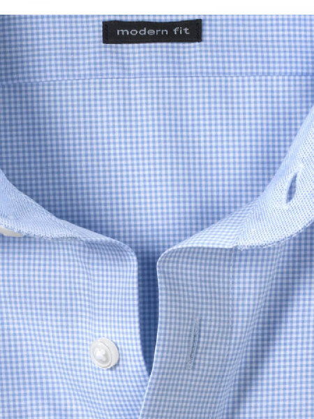 OLYMP Regular Fit Hemd Hellblau New Kent Popeline - Ansicht 1