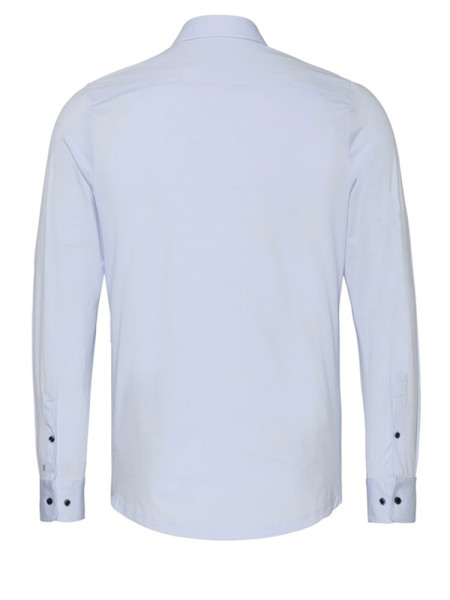 PURE Extra Slim Fit Hemd Hellblau Haifisch Jersey