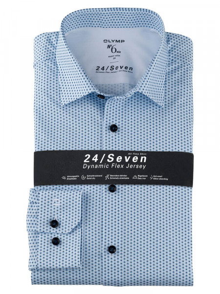 OLYMP No. Six 24/Seven super slim Jerseyhemd