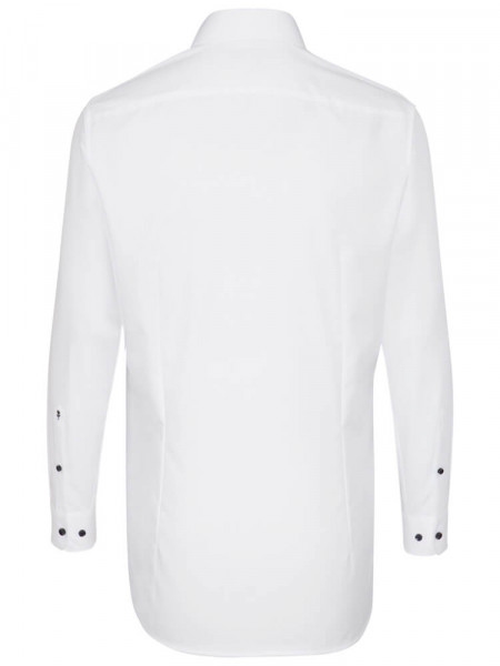 SEIDENSTICKER Extra Slim Fit Hemd Weiß Business Kent Popeline