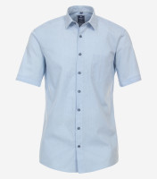 Redmond Hemd REGULAR FIT STRUKTUR hellblau mit Kent Kragen in klassischer Schnittform
