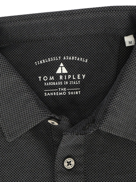 TOM RIPLEY Poloshirt Schwarz Extrafeine Qualität - Ansicht 1