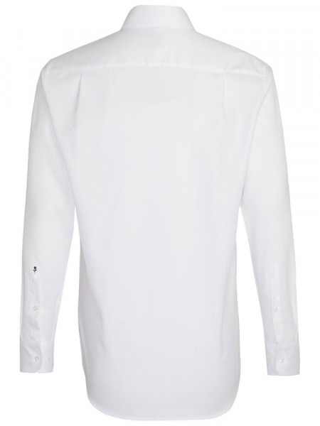 SEIDENSTICKER Regular Fit Hemd Weiß Business Kent Struktur