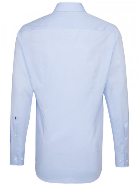 SEIDENSTICKER Slim Fit Hemd Hellblau Business Kent Popeline
