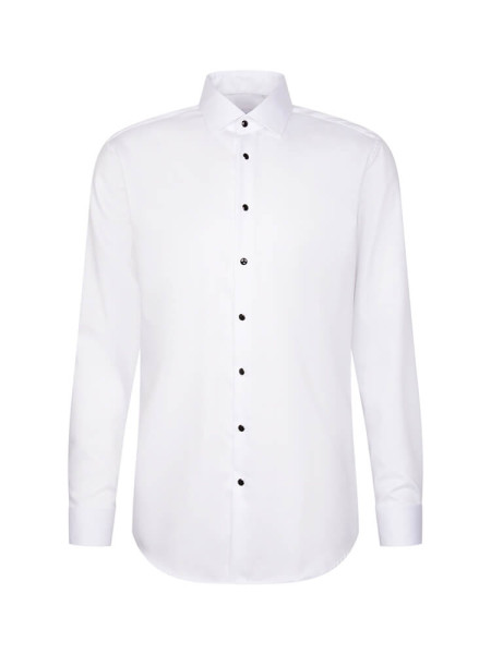 SEIDENSTICKER Regular Fit Hemd Weiß Business Kent Twill