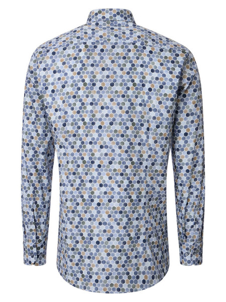 VENTI Regular Fit Hemd Hellblau Kent Popeline