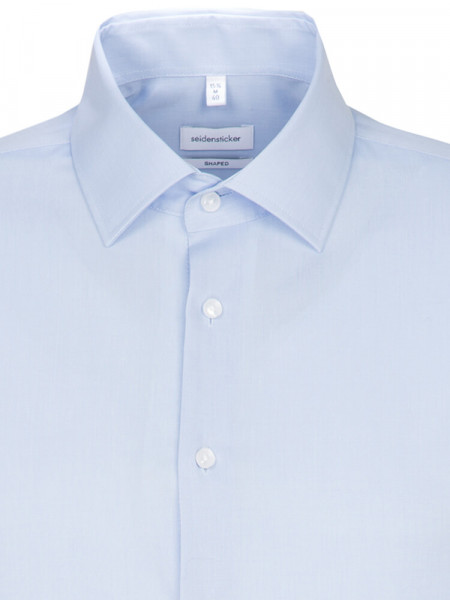 SEIDENSTICKER Tailored Fit Hemd Hellblau Business Kent Fil à Fil - Ansicht 2