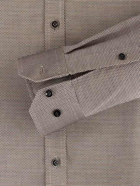 VENTI Slim Fit Hemd Hellbraun Kent Easy Care  - Ansicht 2
