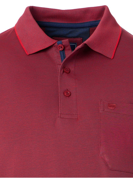 REDMOND Poloshirt Dunkelrot Jersey - Ansicht 1