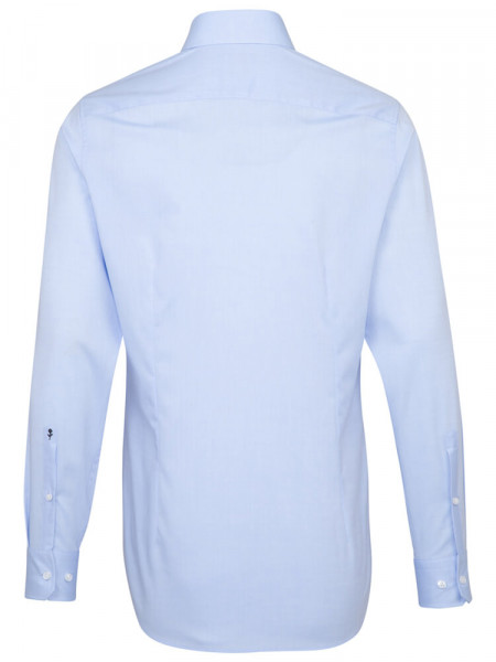SEIDENSTICKER Tailored Fit Hemd Hellblau Business Kent Chambray