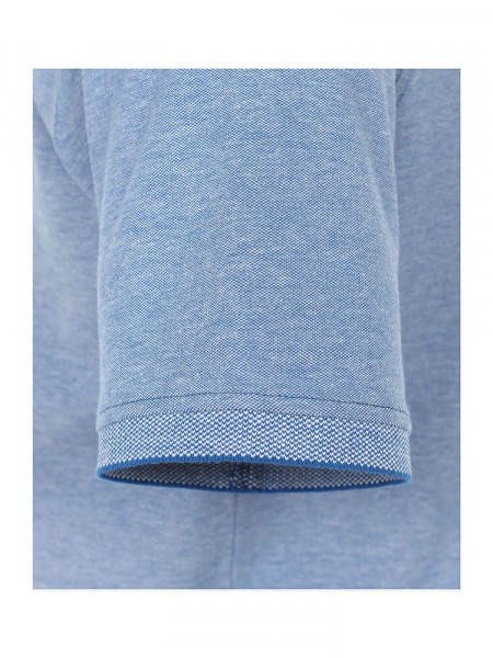 CASAMODA Poloshirt Mittelblau Extrafeine Qualität - Ansicht 2