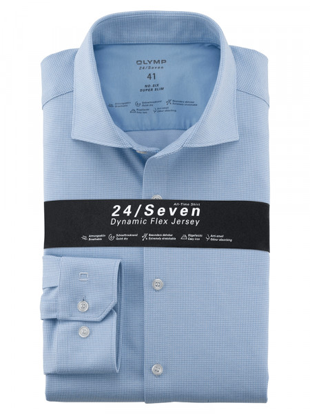 OLYMP No. Six 24/Seven super slim Jerseyhemd