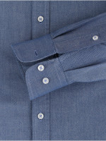 Redmond Hemd REGULAR FIT FEIN OXFORD dunkelblau mit Button Down Kragen in klassischer Schnittform