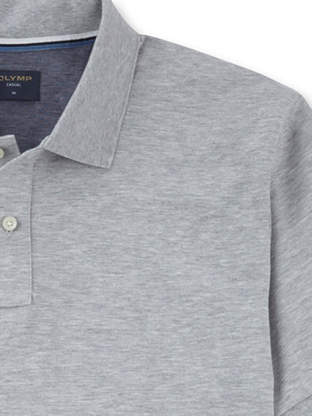 OLYMP Poloshirt Grau Piqué