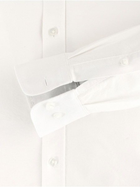 Redmond Hemd REGULAR FIT FEIN OXFORD weiss mit Button Down Kragen in klassischer Schnittform