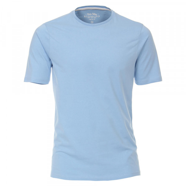 Redmond T-Shirt hellblau in klassischer Schnittform