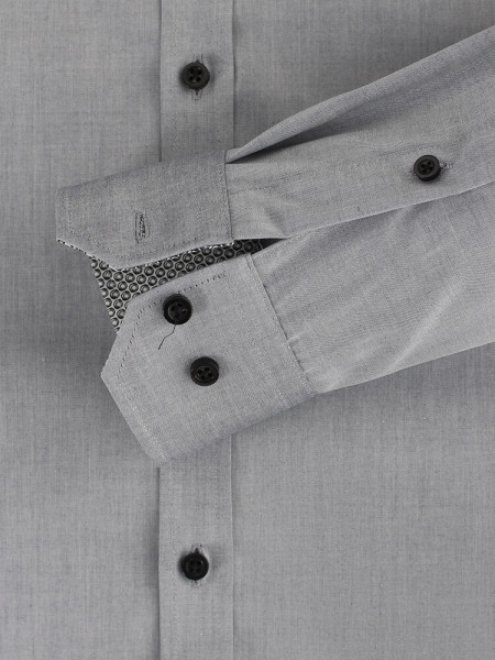 VENTI Slim Fit Hemd Grau Kent Easy Care  - Ansicht 2