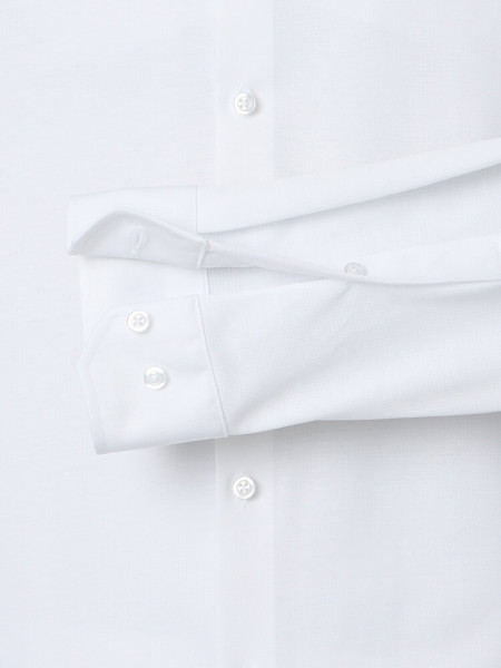 VENTI Slim Fit Hemd Weiß Kent Jersey - Ansicht 2