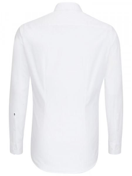 SEIDENSTICKER Extra Slim Fit Hemd Weiß Business Kent Popeline
