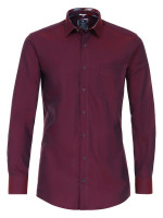 Redmond Hemd REGULAR FIT TWILL rot mit Button Down Kragen in klassischer Schnittform