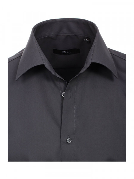 VENTI Regular Fit Hemd Anthrazit Kent Popeline - Ansicht 1
