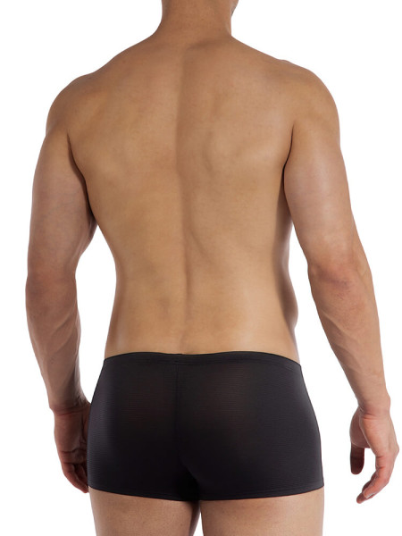 OLAF BENZ Regular Fit Schwarz Microfaser