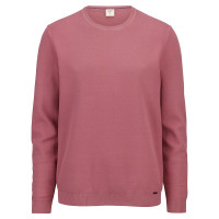 OLYMP Strick Level Five Pullover rosa in schmaler Schnittform