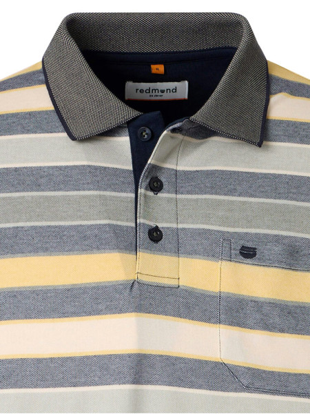 REDMOND Poloshirt Gelb Natté - Ansicht 1