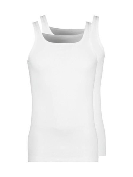 HUBER Cotton 2 Pack Fine Rib Achselhemd