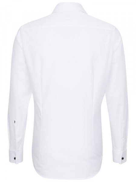 SEIDENSTICKER Slim Fit Hemd Weiß Business Kent Popeline