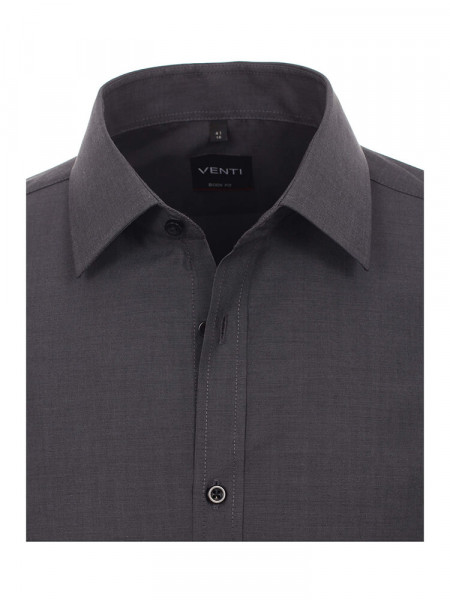 VENTI Slim Fit Hemd Anthrazit Kent Popeline - Ansicht 1